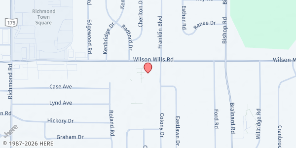 Map showing SPB Helping Hands Food Pantry - Main Location at 5384 Wilson Mills Rd, Cleveland, OH