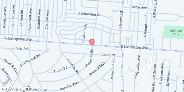 Map showing BG Market at 2867 East Livingston Ave, Columbus, OH