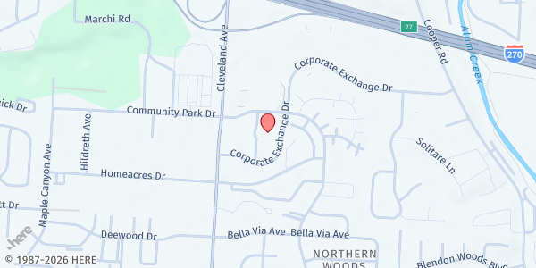 Map showing Church of Pentecost at 6200 Cleveland Ave, Columbus, OH