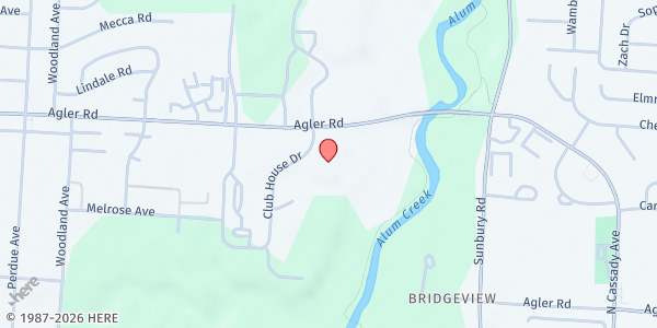 Map showing Faith Ministries Produce Market at 2747 Agler Rd, Columbus, OH