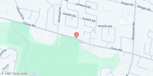 Map showing Garden City Church Pantry - Clime Road at 3880 CLIME RD, COLUMBUS, OH