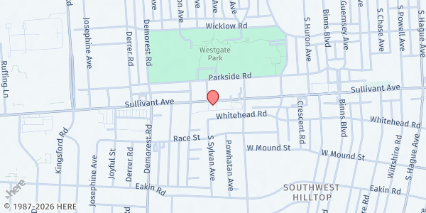Map showing My Family Pantry at 3275 Sullivant Ave, Columbus, OH
