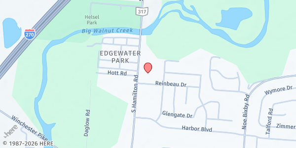 Map showing New Beginnings Christian Center at 3424 S Hamilton Rd, Columbus, OH