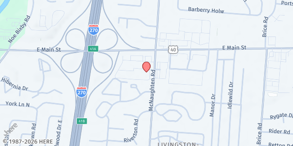 Map showing North Community Counseling Produce Market at 1299 MCNAUGHTEN RD, Columbus, OH