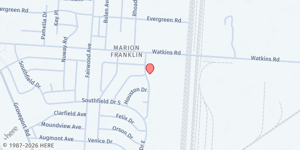 Map showing Pantry at 2815 Bulen Ave, COLUMBUS, OH