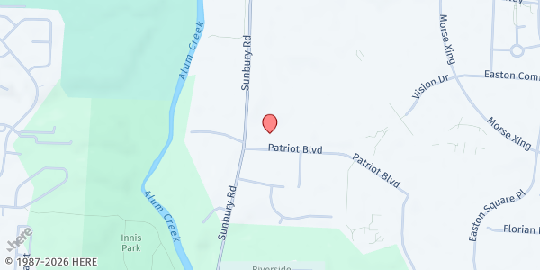 Map showing Pantry at 3360 PATRIOT BLVD, COLUMBUS, OH