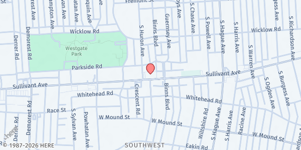 Map showing Pantry at 3275 SULLIVANT AVE, COLUMBUS, OH