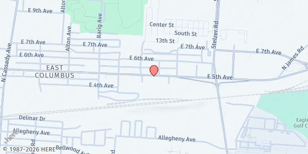 Map showing Pantry at 3161 E 5TH AVE, COLUMBUS, OH