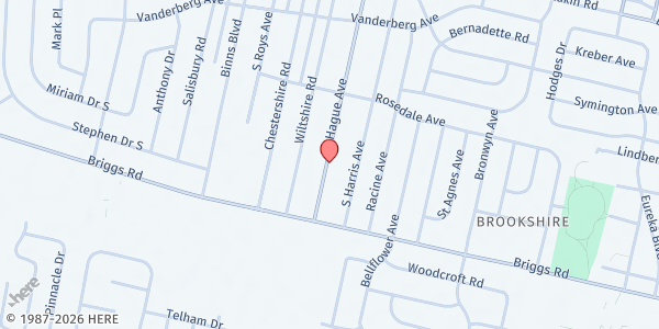 Map showing Pantry - West of Central at 1100 S HAGUE AVE, COLUMBUS, OH