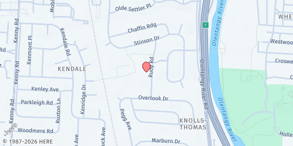 Map showing Produce Market - Rudy Rd at 4141 Rudy Rd, Columbus, OH