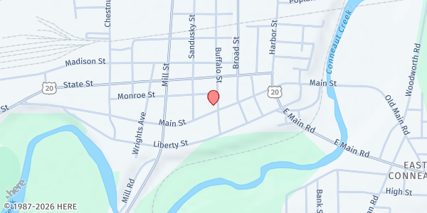 Map showing United Church of Christ - Conneaut at 211 Buffalo St, Conneaut, OH