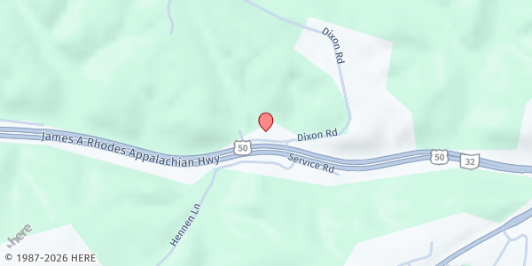 Map showing Friends & Neighbors at 24576 Parkersburg Rd., COOLVILLE, OH