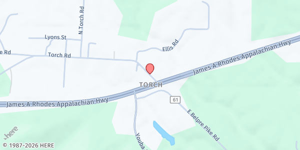 Map showing Torch - Feed my Sheep Food Pantry at 29023 TORCH RD, COOLVILLE, OH