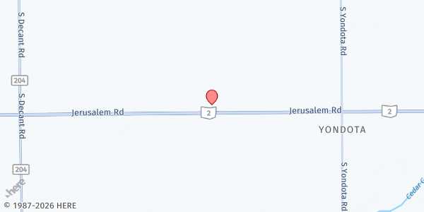 Map showing Jerusalem Township Food Pantry at 9501 Jerusalem Road, Curtice, OH