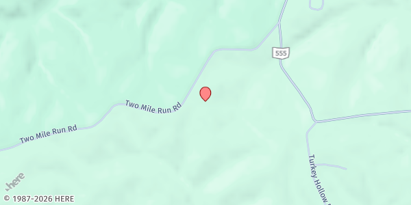 Map showing 3C Food Pantry at 4550 Two Mile Run Rd., Cutler, OH