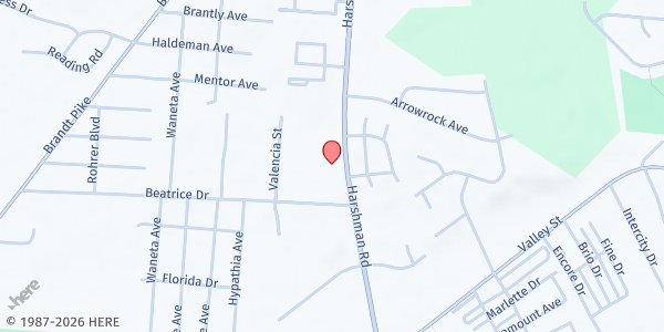 Map showing Apostolic Lighthouse Church of Dayton at 2221 Harshman Rd, Dayton, OH