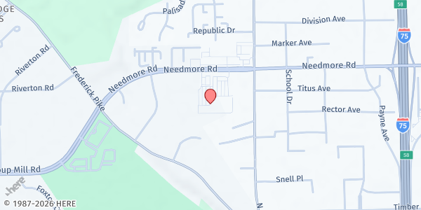 Map showing Have a Gay Day Food Pantry at 1902 Needmore Rd, Dayton, OH