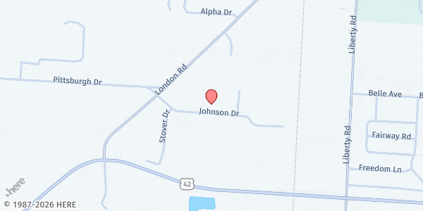 Map showing Pantry at 138 Johnson Dr, Delaware, OH