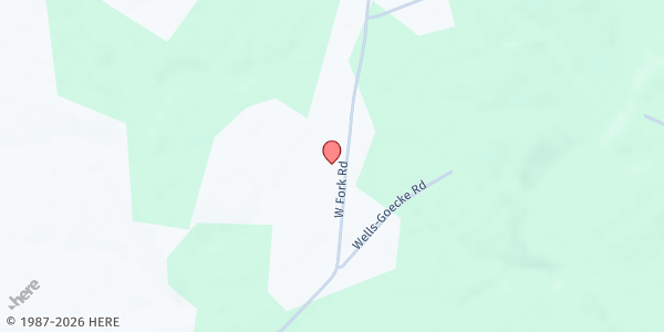 Map showing Westfork Baptist Outreach Pantry at 10127 Westfork Rd, East Wahlsburg, OH