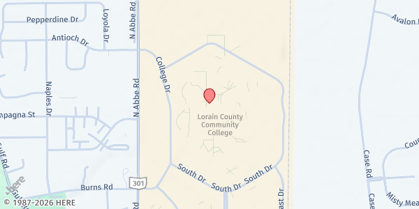 Map showing Commodore Cupboard at 1005 Abbe Rd N, Elyria, OH