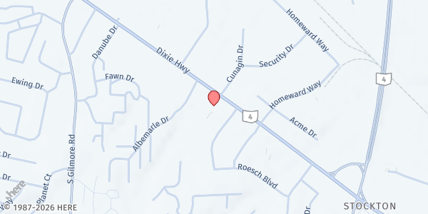 Map showing Fairfield Church of God at 6001 Dixie Hwy, Fairfield, OH