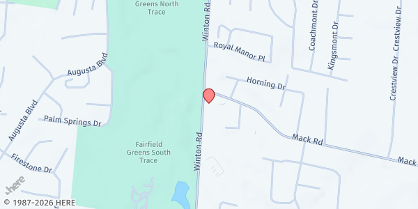 Map showing Kings Table Pantry at 6110 Winton Road, Fairfield, OH