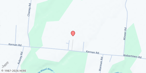 Map showing Hope Emergency Program at 5333 Kernan Rd., Ferristown, OH