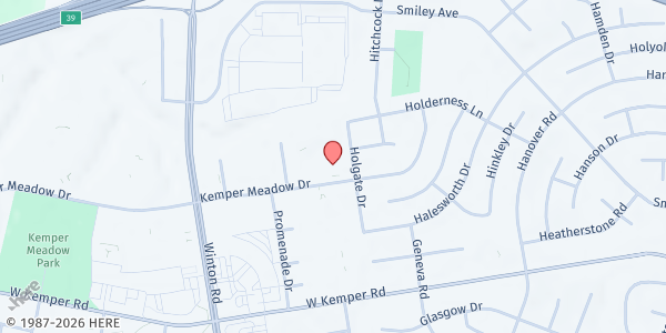 Map showing Victorious Empowerment - Forest Park at 1050 Kemper Meadows Lane, Forest Park, OH