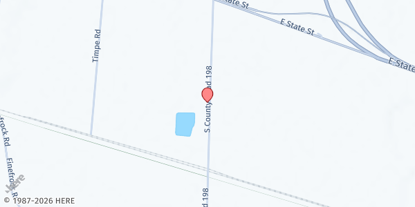 Map showing Fremont Baptist Temple at 1150 South County Road 198, FREMONT, OH