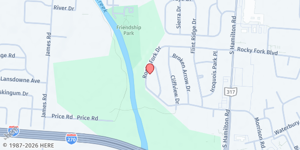 Map showing Christian Center Church Gahanna at 298 South Rocky Fork Dr., Gahanna, OH