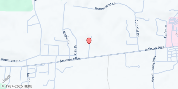 Map showing New Life Lutheran Church - Food Distribution Center at 170 New Life Way, Gallipolis, OH