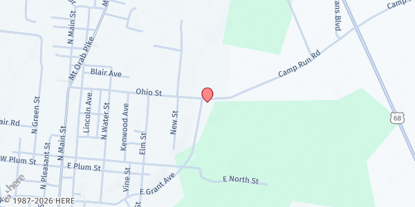 Map showing Helping Hands in Christian Service - Georgetown at 688 Camp Run Rd, Georgetown, OH