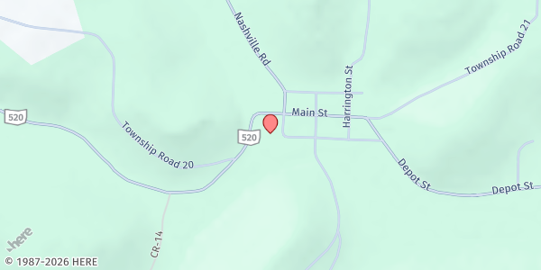 Map showing Glenmont Food Pantry at 108 N. Main Street, Glenmont, OH