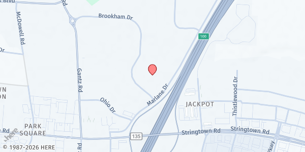 Map showing Mid-Ohio Foodbank On-Site Pantry at 3960 Brookham Drive, Grove City, OH