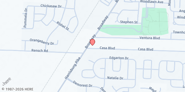 Map showing Steadfast Helping Hands Food Pantry at 4500 Broadway, Grove City, OH