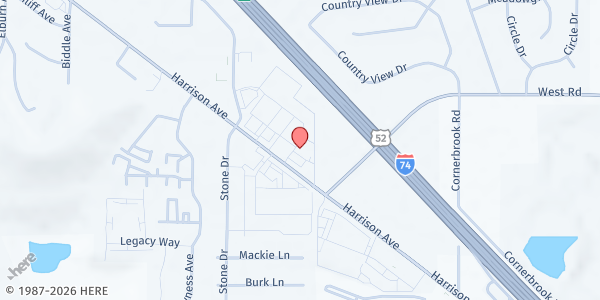 Map showing Church on Fire at 10544 Harrison Ave, Harrison, OH