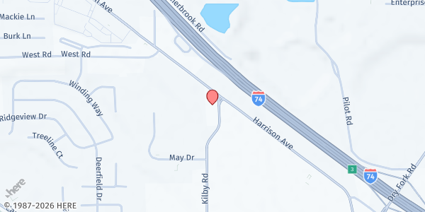 Map showing Pathways to Home at 9141 Kilby Road, Harrison, OH