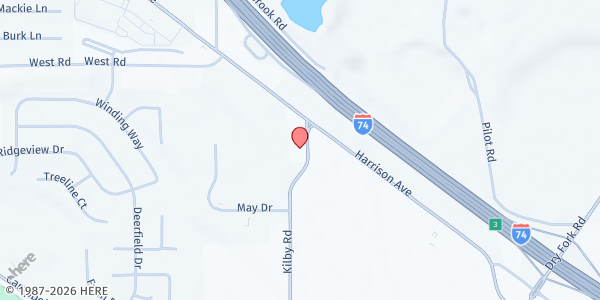 Map showing Pathways to Home - Harrison at 9141 Kilby Road, Harrison, OH