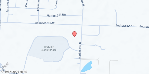 Map showing Lake Township FISH at 13155 Market Ave N, Hartville, OH