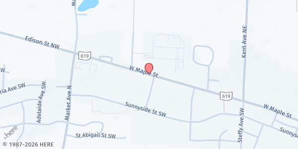 Map showing Lake Township FISH - Main Distribution Center at 934 W. Maple St., Hartville, OH