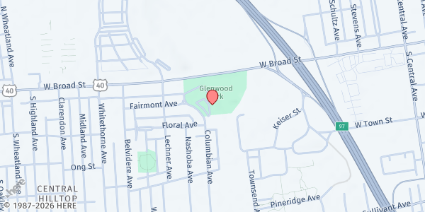 Map showing Lutheran Social Services Food Pantry Westside at 1888 Fairmont Avenue, Hilltop, OH