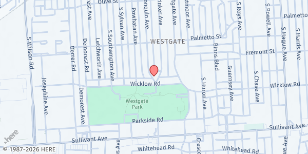 Map showing Parkview UMC Pantry at 344 South Algonquin Avenue, Hilltop, OH