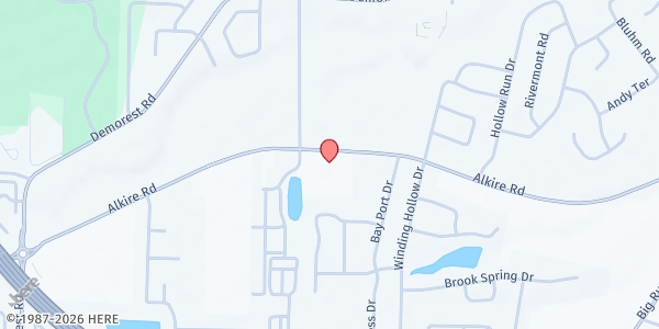 Map showing PDC Food Pantry/Philadelphia Deliverance at 3761 Alkire Road, Hilltop, OH