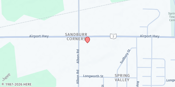 Map showing Providence Lutheran Church at 8131 Airport Highway, Holland, OH