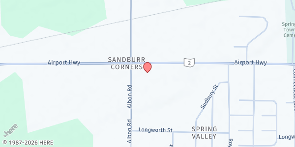 Map showing Providence Lutheran Church at 8131 Airport Hwy, HOLLAND, OH