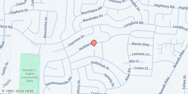 Map showing Hope Foundation - Food for Huber at 651 Macredes Ave, Huber, OH