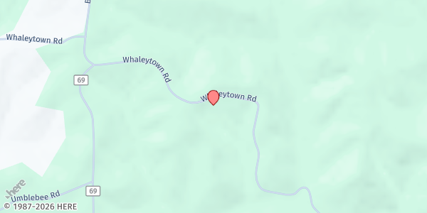 Map showing Bethel Ridge Food Pantry at 2840 Whaleytown Road, Jackson, OH