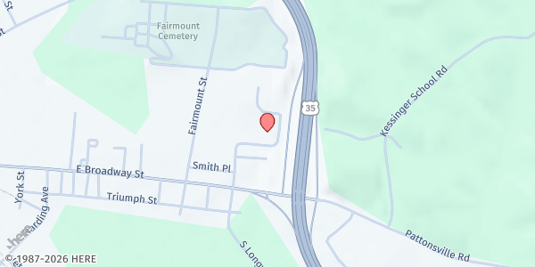 Map showing Jackson Area Festivals and Events - Cherokee Street at 102 Cherokee St., Jackson, OH