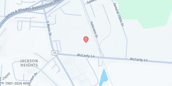 Map showing Jackson Area Festivals and Events at 521 McCarty Lane, Jackson, OH