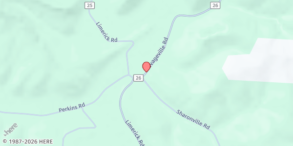 Map showing Jesus in the Hills, LLC at 44 Savageville Road, JACKSON, OH